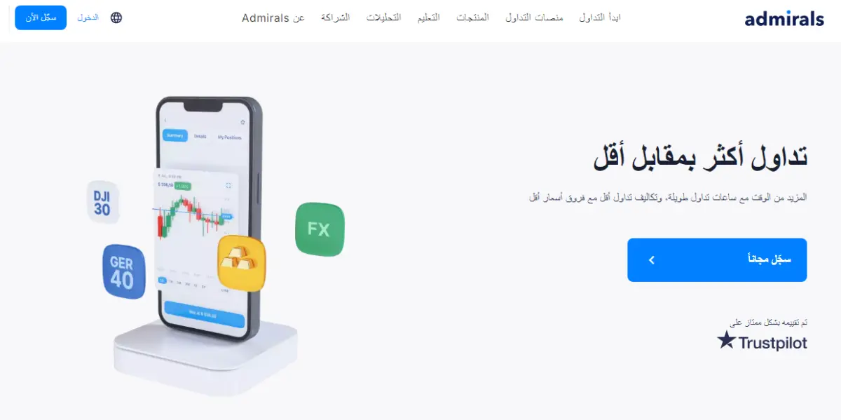 تقييم شركة Admiral Markets