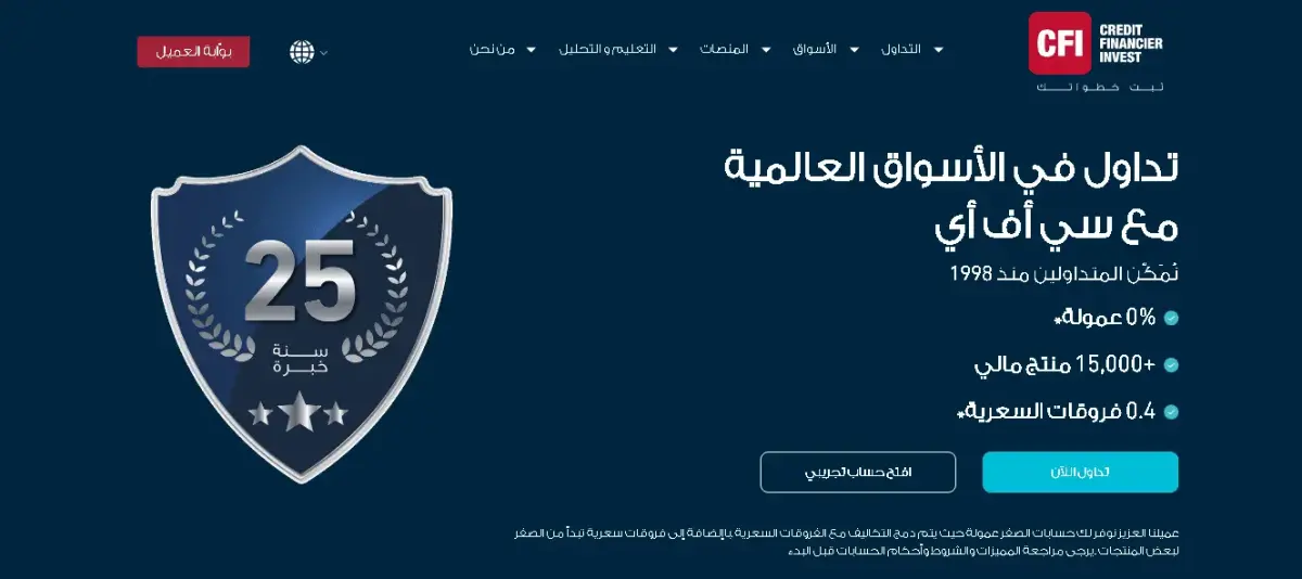 تقييم شركة CFI