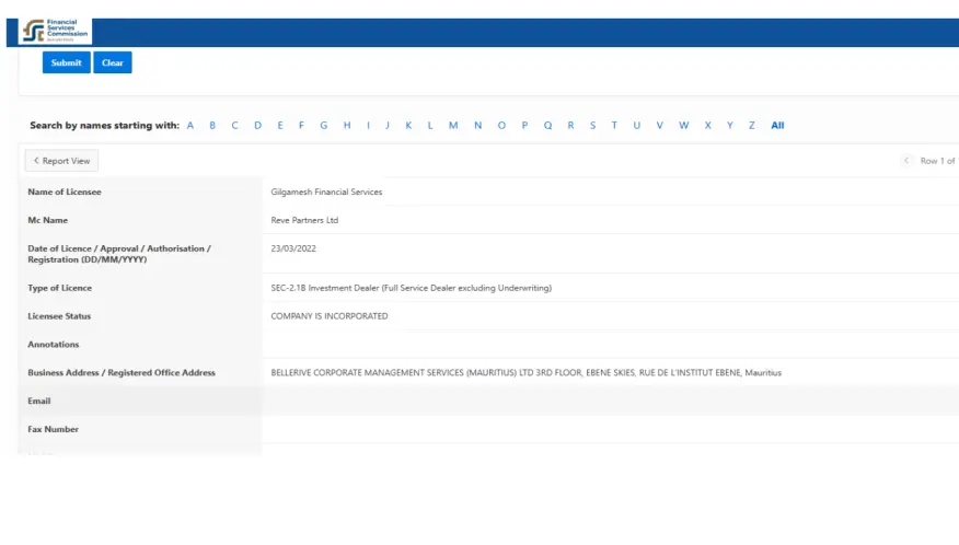 ترخيص GFX Securities
