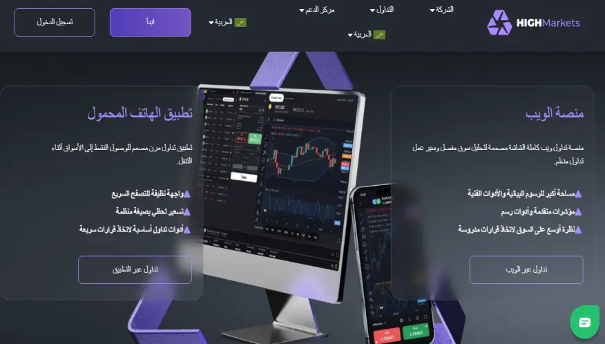منصات تداول شركة HighMarkets